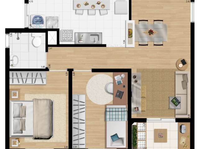 #64 - Apartamento para Venda em Carapicuíba - SP